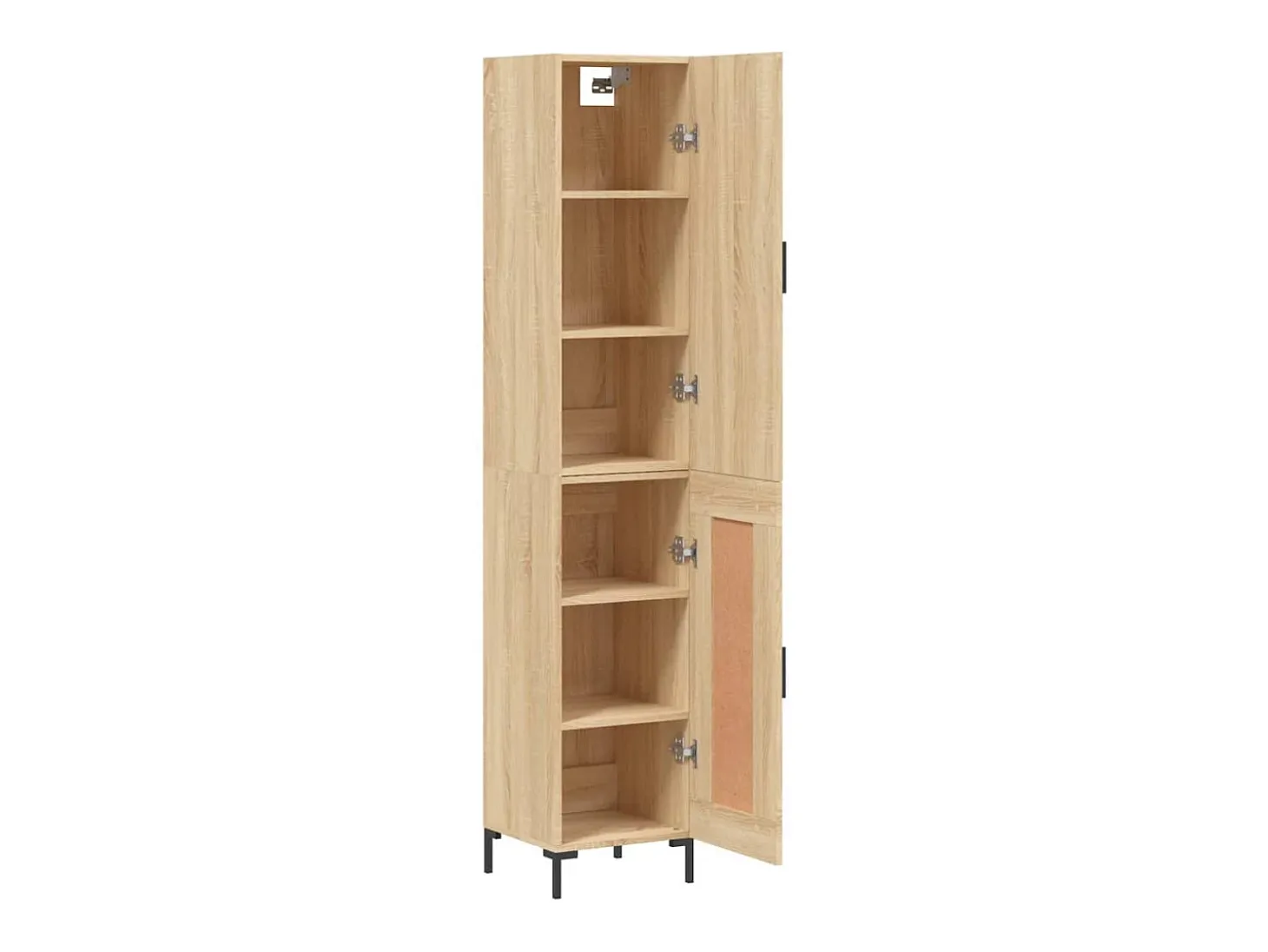 Aparador de madera contrachapada roble Sonoma 34,5x34x180 cm