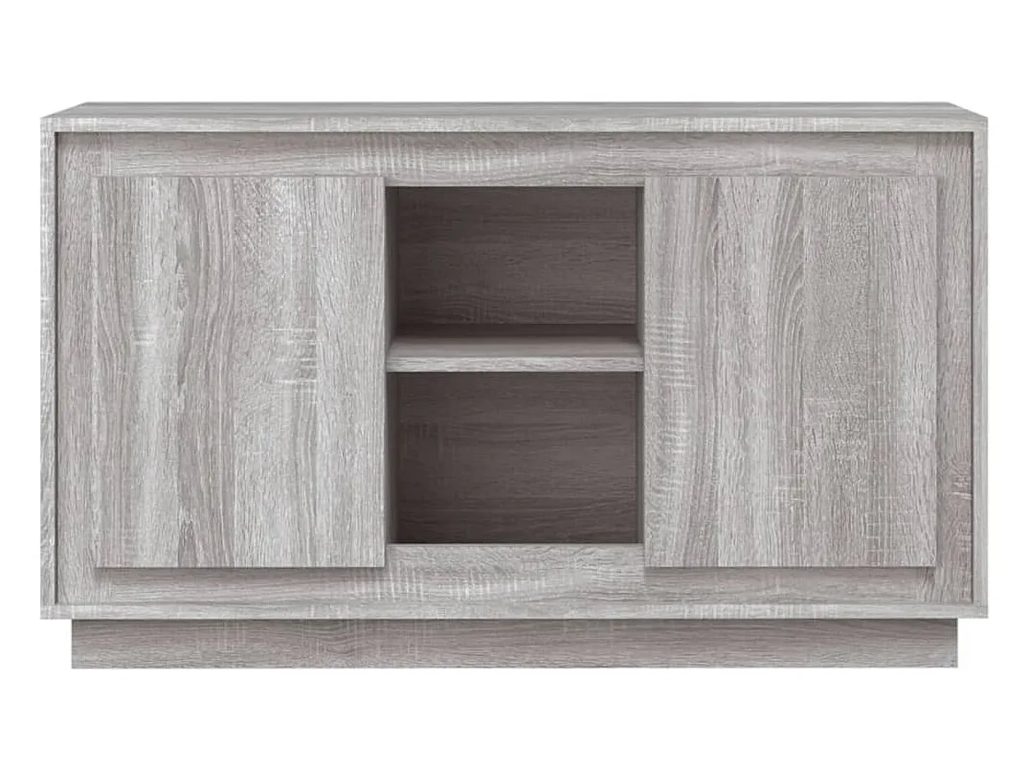 Aparador de madera contrachapada gris Sonoma 102x35x60 cm ES873459