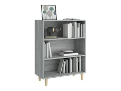Aparador de madera contrachapada gris Sonoma 69,5x32,5x90 cm