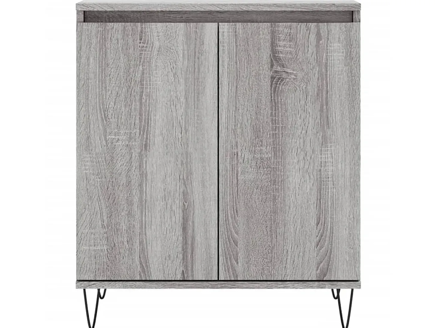 Aparador de madera contrachapada gris Sonoma 60x35x70 cm ES54820