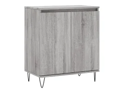 Aparador de madera contrachapada gris Sonoma 60x35x70 cm ES54820