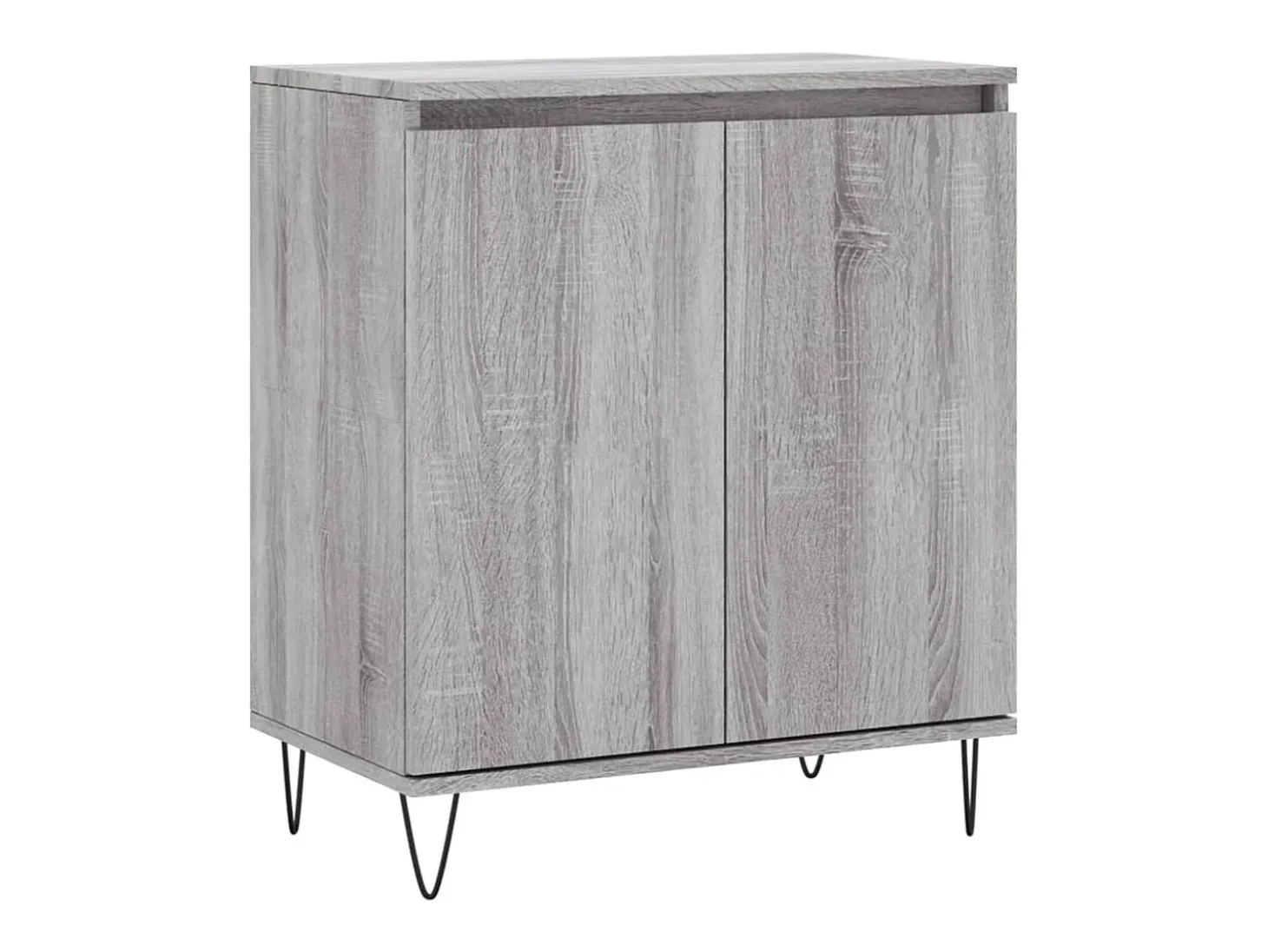 Aparador de madera contrachapada gris Sonoma 60x35x70 cm ES54820