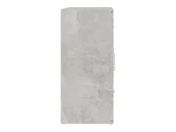 Aparador de madera contrachapada gris hormigón 91x29,5x65 cm