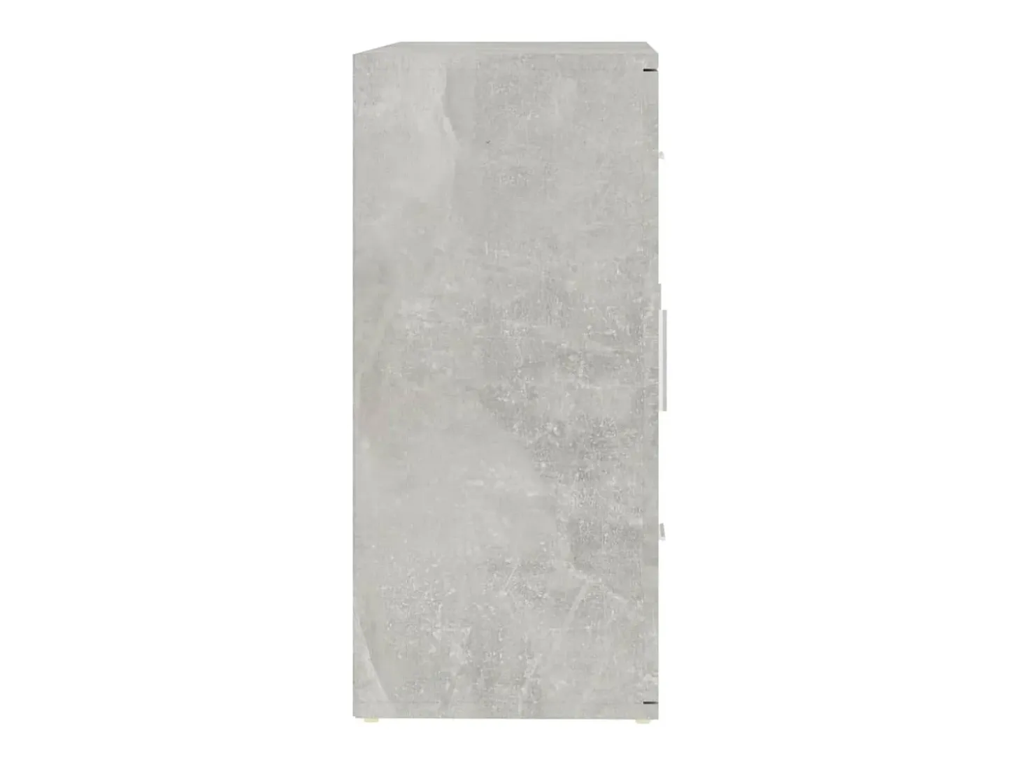 Aparador de madera contrachapada gris hormigón 91x29,5x65 cm