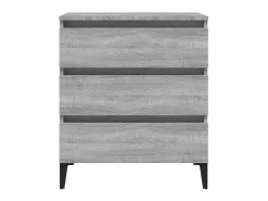 Aparador de madera contrachapada gris Sonoma 60x35x69 cm ES24555