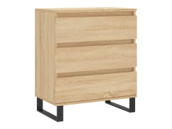 Aparador de madera contrachapada roble Sonoma 60x35x70 cm ES87812