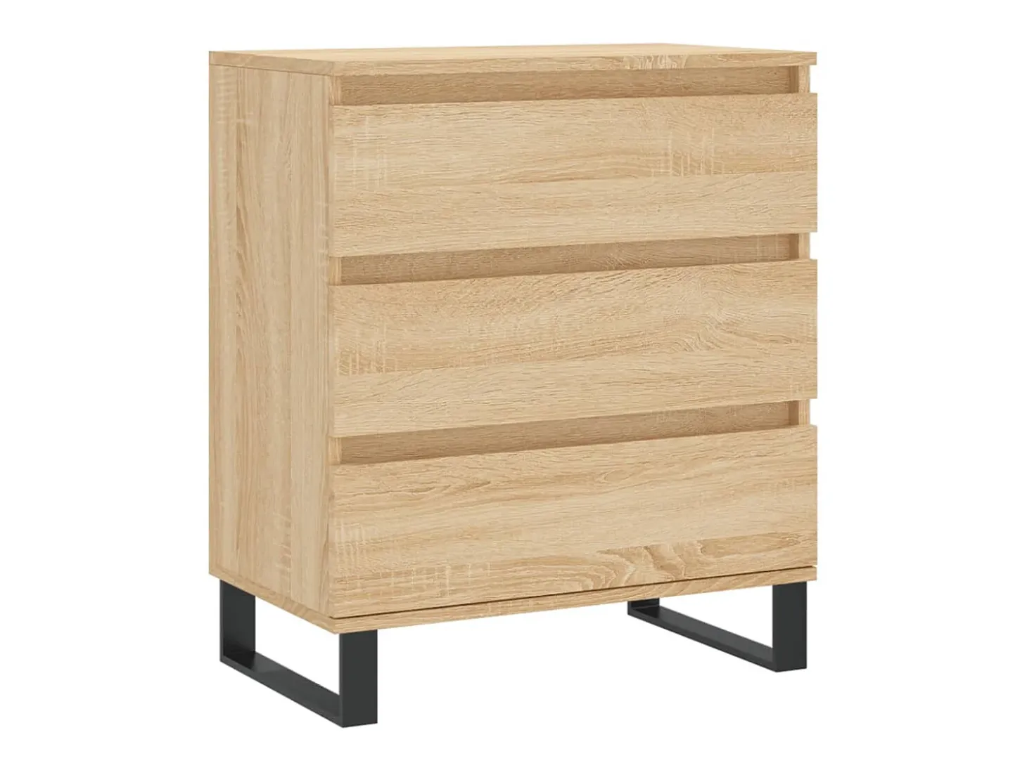 Aparador de madera contrachapada roble Sonoma 60x35x70 cm ES87812