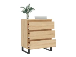 Aparador de madera contrachapada roble Sonoma 60x35x70 cm ES87812