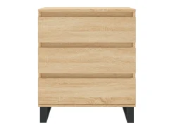 Aparador de madera contrachapada roble Sonoma 60x35x70 cm ES87812