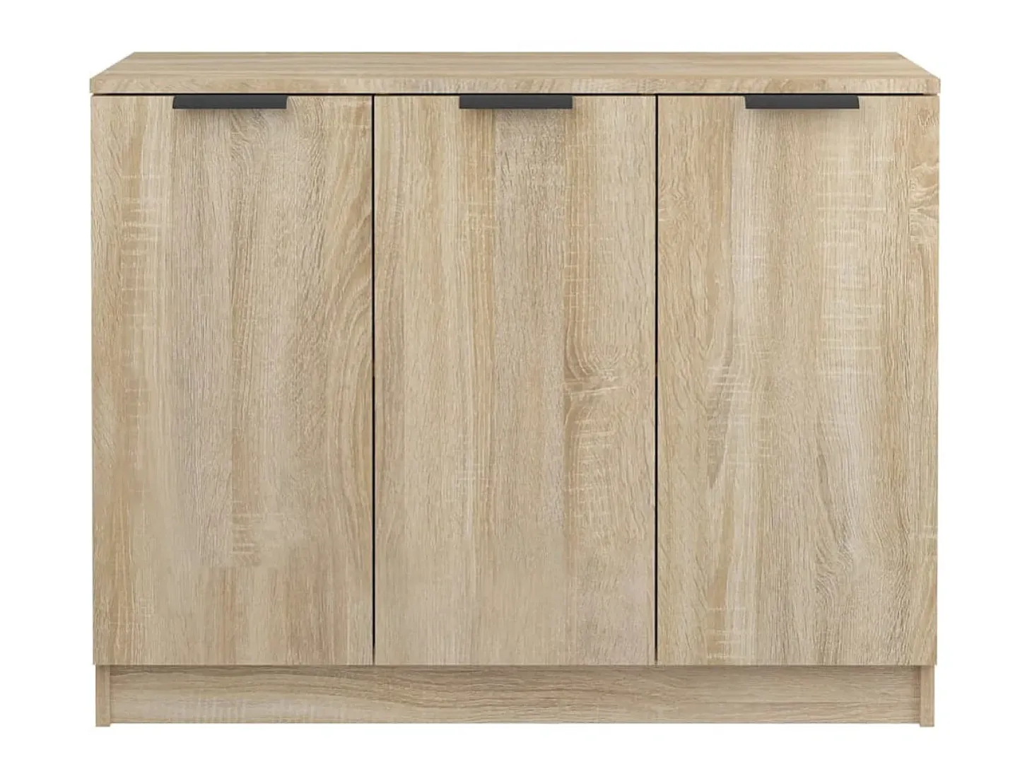 Aparador de madera contrachapada roble Sonoma 90,5x30x70 cm ES83414