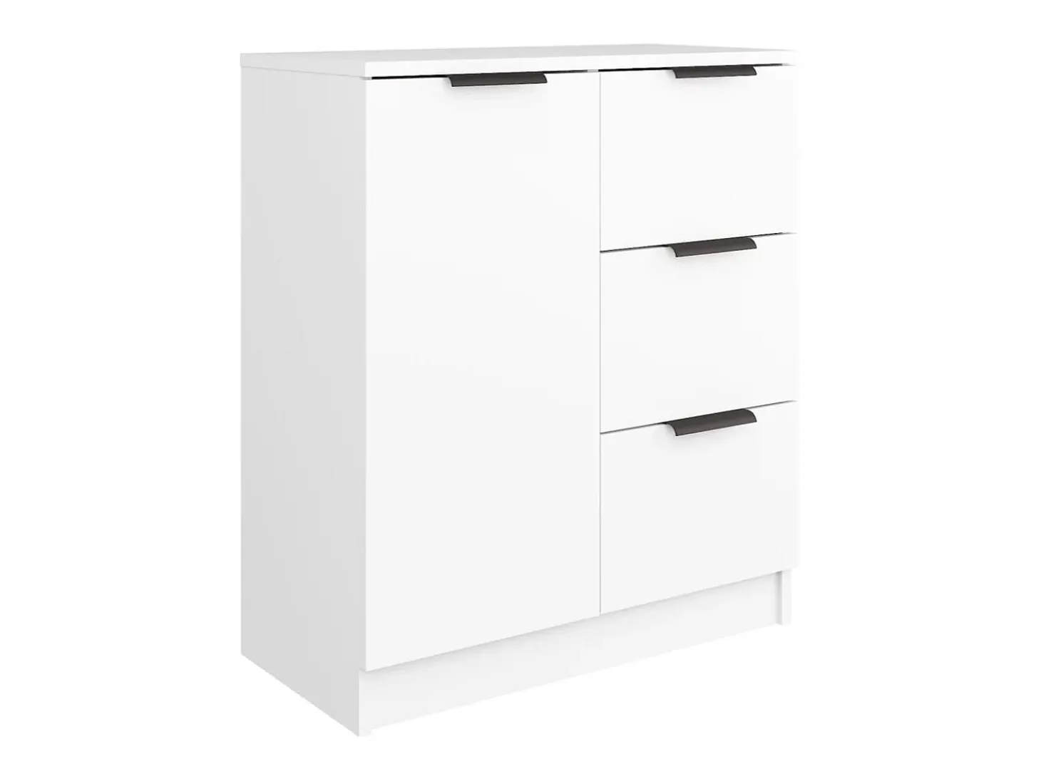 Aparador de madera contrachapada blanco 60x30x70 cm ES20188