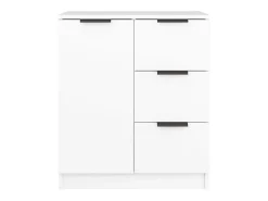 Aparador de madera contrachapada blanco 60x30x70 cm ES20188