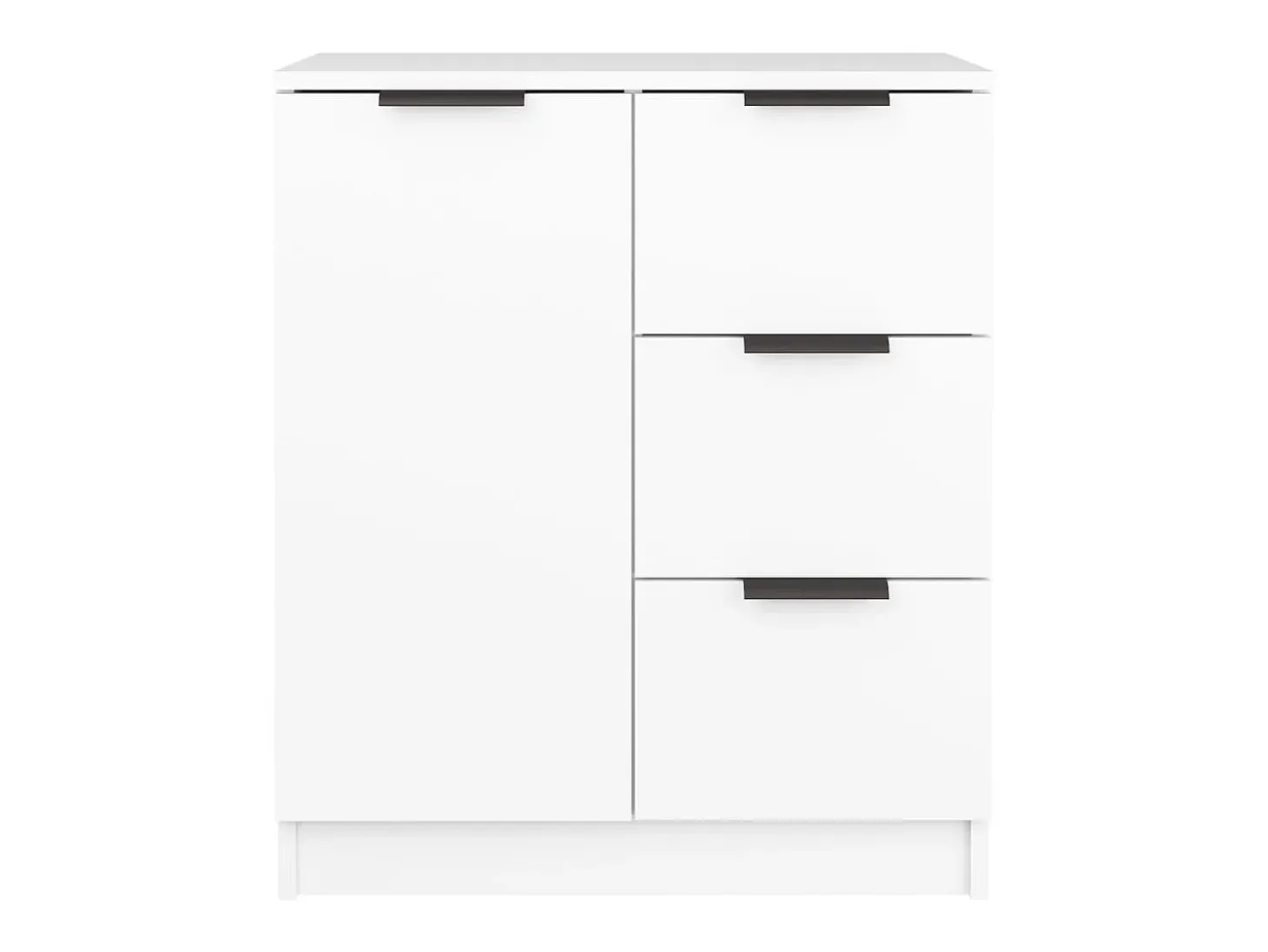 Aparador de madera contrachapada blanco 60x30x70 cm ES20188