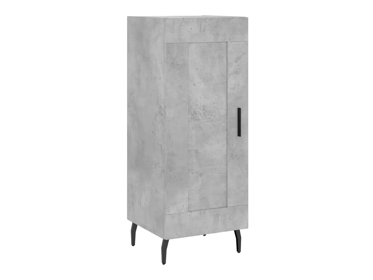 Aparador de madera contrachapada gris hormigón 34,5x34x90 cm ES11331