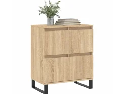 Aparador de madera contrachapada roble Sonoma 60x35x70 cm ES34910
