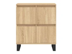 Aparador de madera contrachapada roble Sonoma 60x35x70 cm ES34910