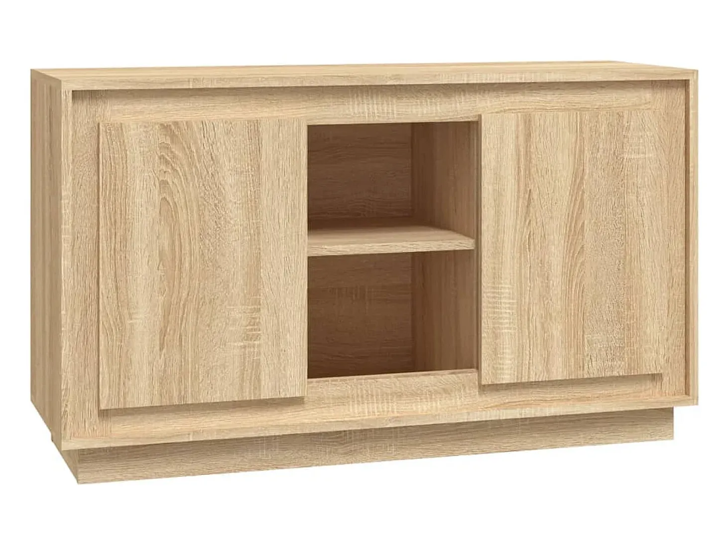 Aparador de madera contrachapada roble Sonoma 102x35x60 cm ES402889