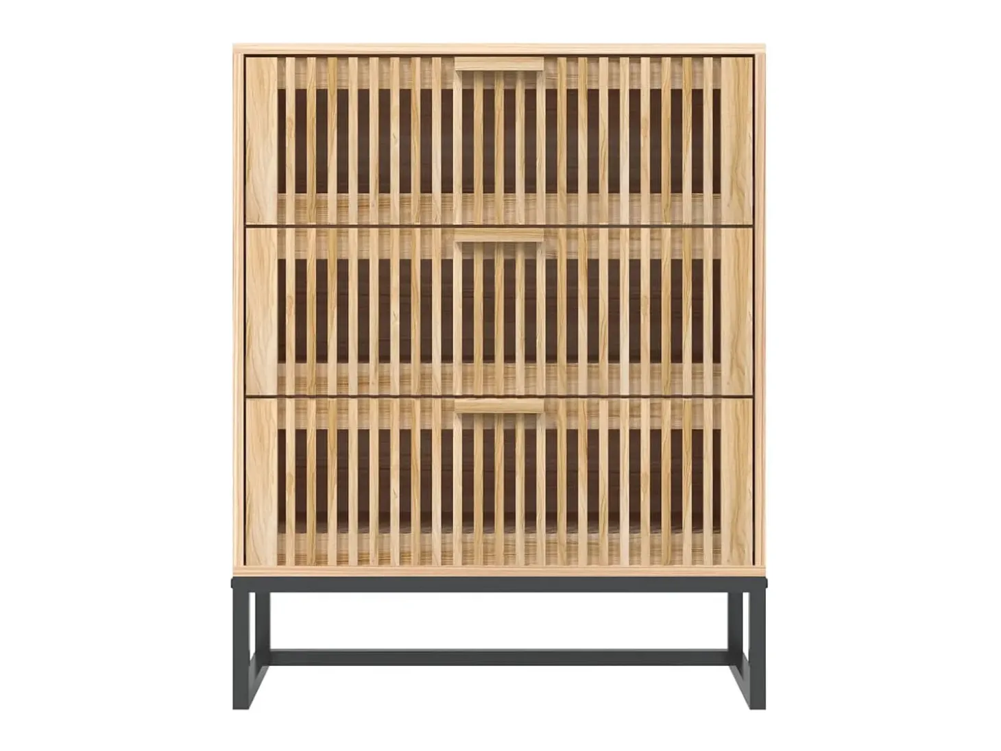 Aparador de madera contrachapada 60x30x75 cm
