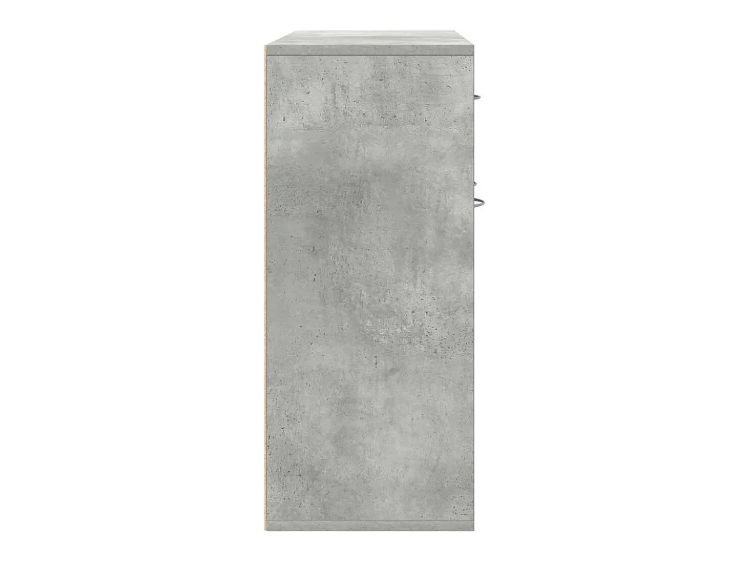 Aparador de madera contrachapada gris hormigón 88x30x70 cm