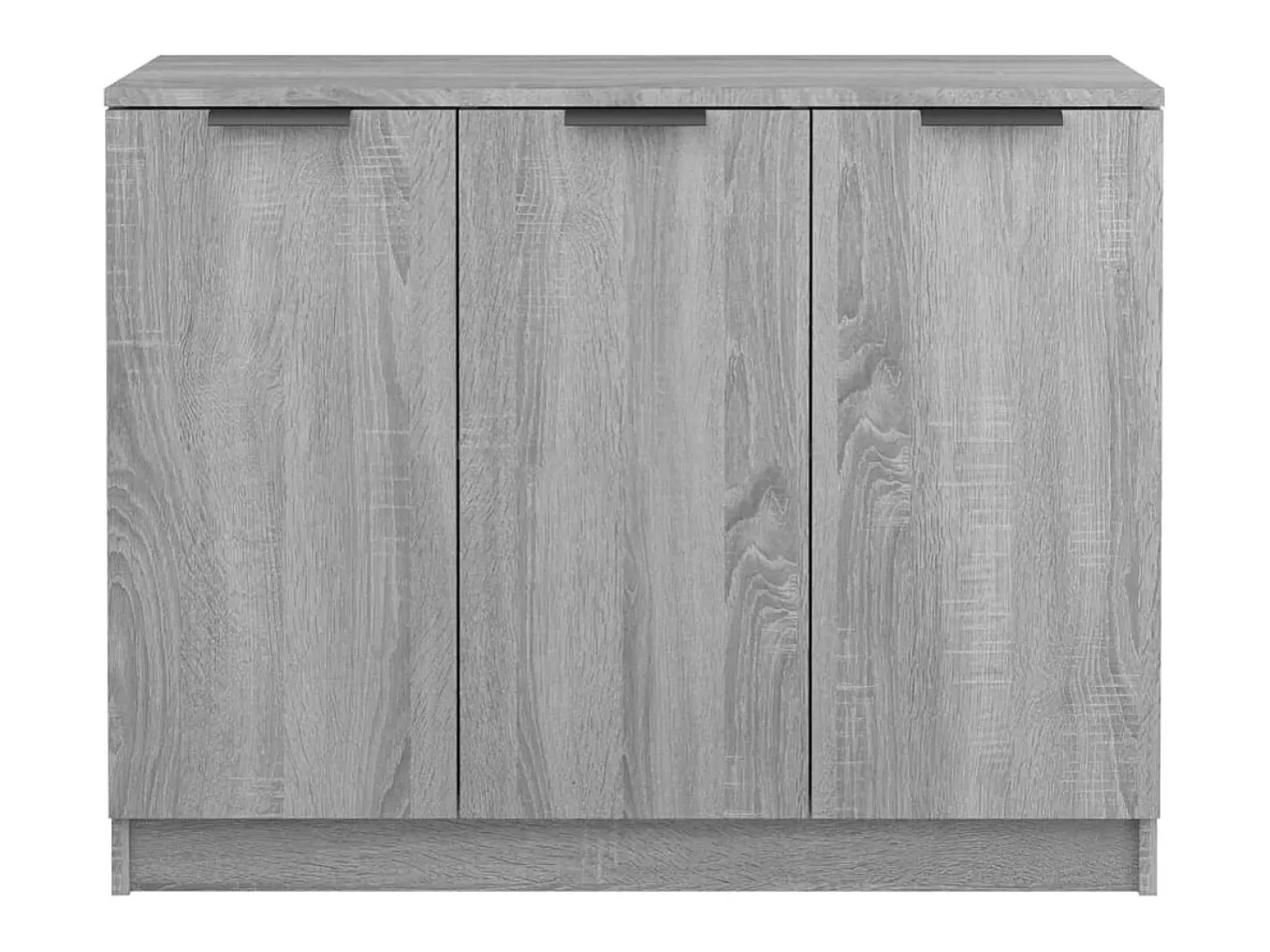 Aparador de madera contrachapada gris Sonoma 90,5x30x70 cm ES95152