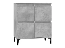 Aparador de madera contrachapada gris hormigón 60x35x70 cm ES33067