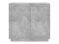 Aparador de madera contrachapada gris hormigón 80x34x75 cm ES91921