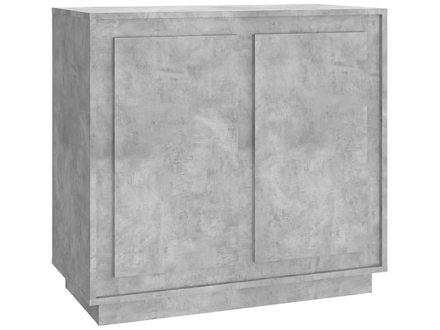 Aparador de madera contrachapada gris hormigón 80x34x75 cm ES91921