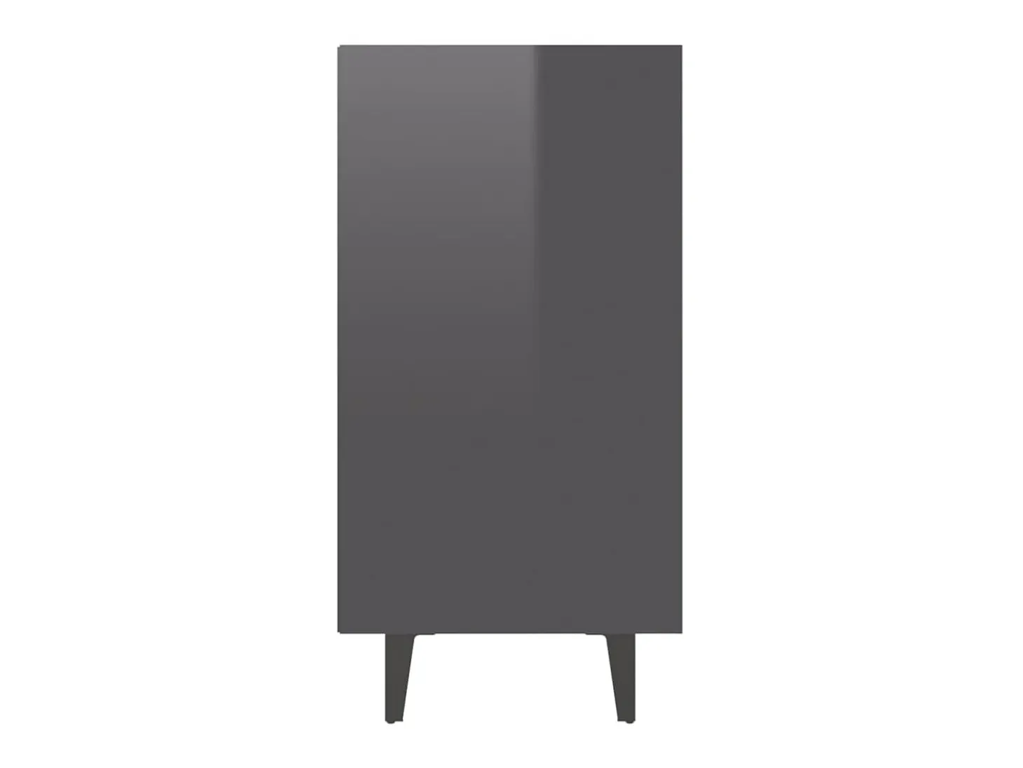 Aparador de madera contrachapada gris brillante 103,5x35x70 cm ES79323