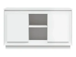 Aparador de madera contrachapada blanco 102x35x60 cm ES73324