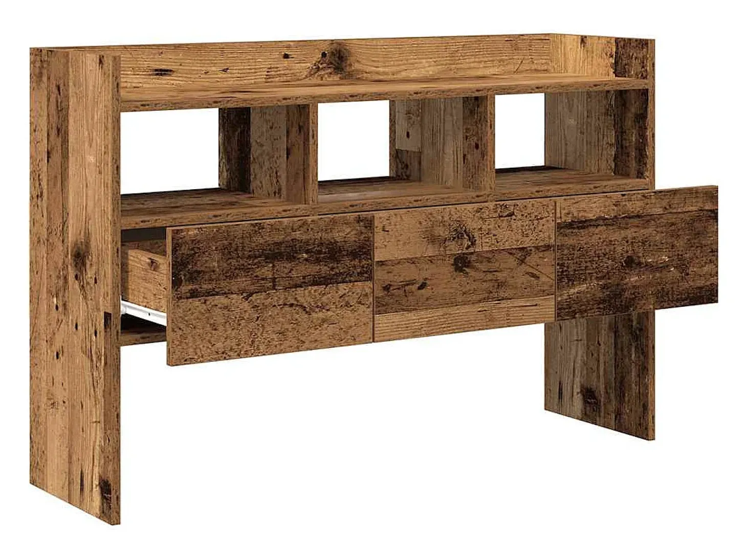 Aparador de madera contrachapada madera vieja 105x30x70 cm