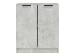 Aparador de madera contrachapada gris hormigón 60x30x70 cm