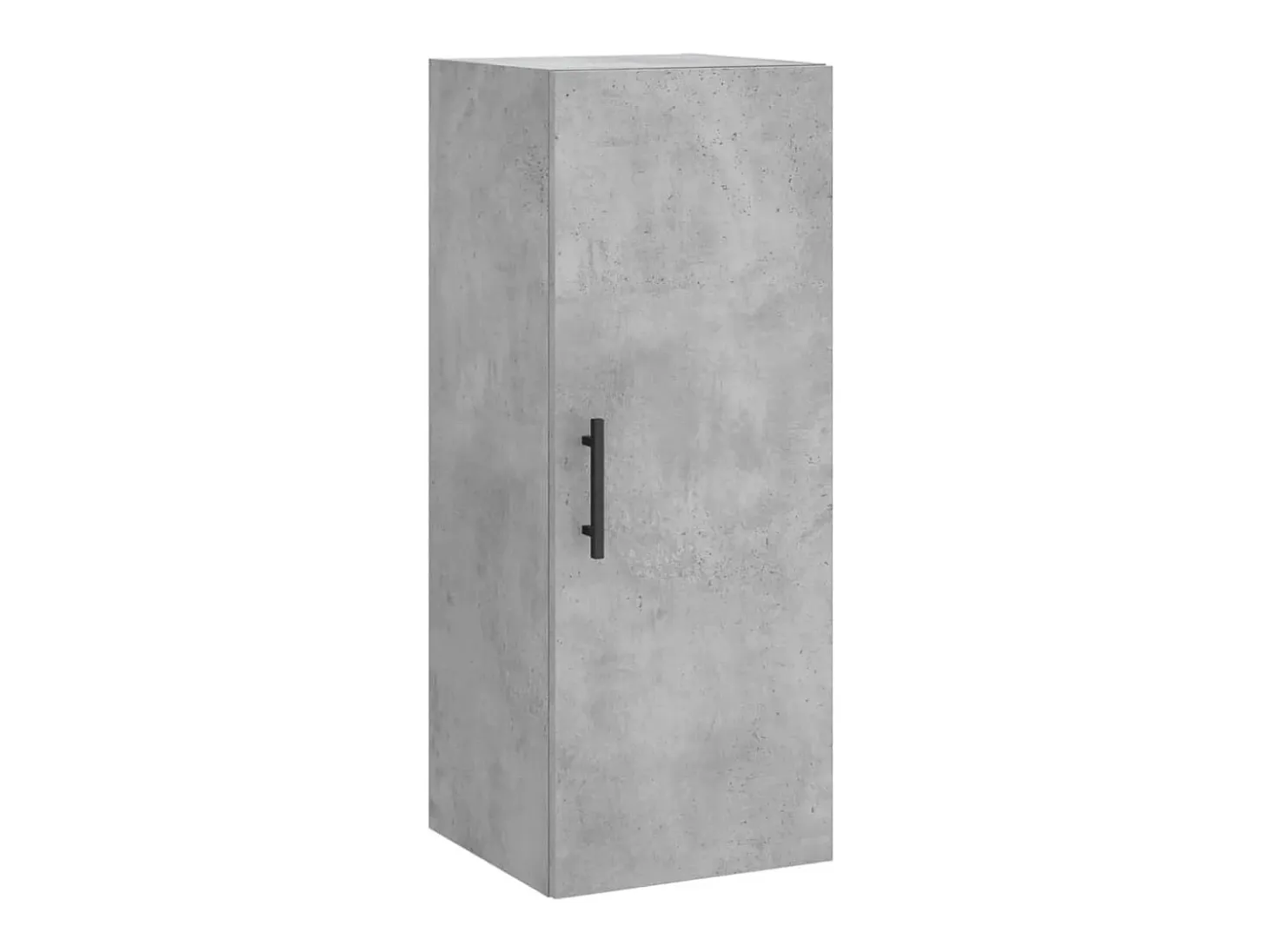 Aparador de madera contrachapada gris hormigón 34,5x34x180 cm ES54398