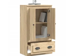 Aparador de madera contrachapada roble Sonoma 60x35,5x103,5 cm ES82819