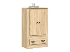 Aparador de madera contrachapada roble Sonoma 60x35,5x103,5 cm ES82819