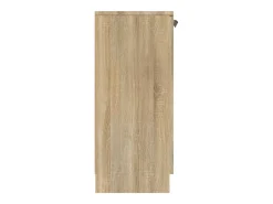 Aparador de madera contrachapada color roble Sonoma 60x30x70 cm