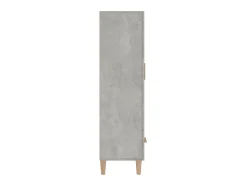 Aparador de madera contrachapada gris hormigón 70x31x115 cm ES27266