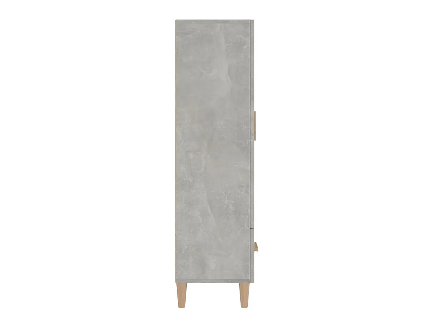 Aparador de madera contrachapada gris hormigón 70x31x115 cm ES27266
