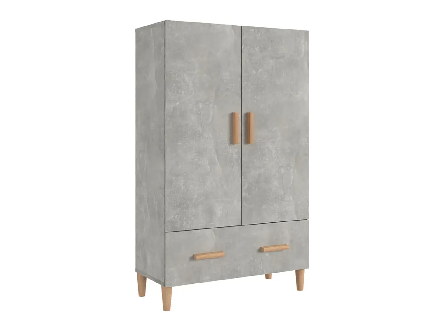 Aparador de madera contrachapada gris hormigón 70x31x115 cm ES27266