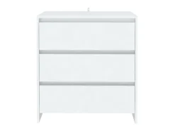 Aparador de madera contrachapada blanco 70x41x75 cm ES58152