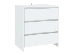 Aparador de madera contrachapada blanco 70x41x75 cm ES58152