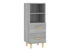 Aparador de madera contrachapada gris Sonoma 34,5x34x90 cm ES83092