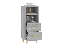 Aparador de madera contrachapada gris Sonoma 34,5x34x90 cm ES83092