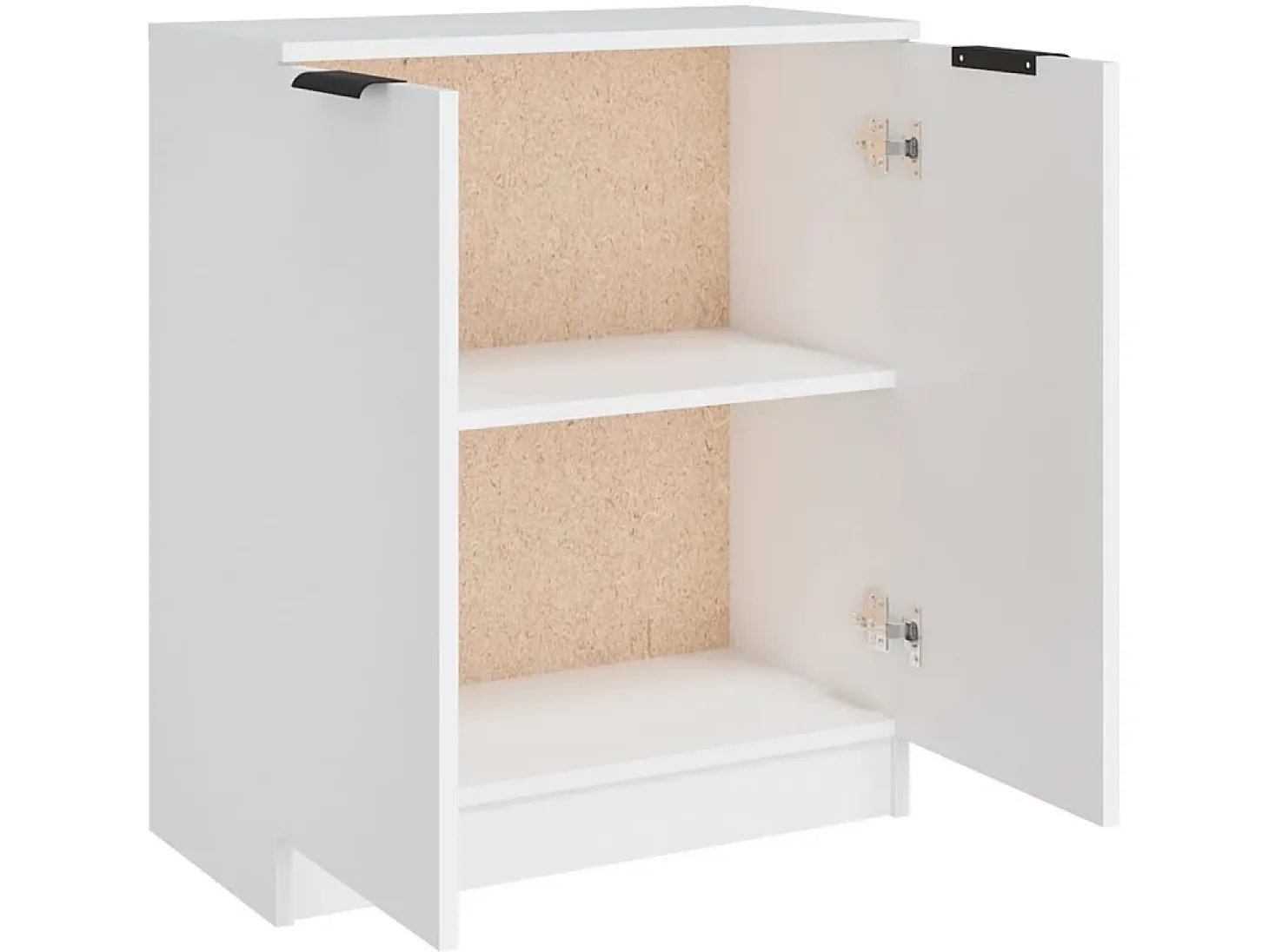 Aparador de madera contrachapada blanco 60x30x70 cm ES19336