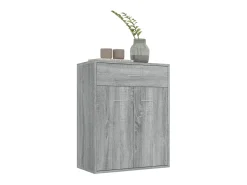 Aparador de madera contrachapada gris Sonoma 60x30x75 cm ES32066