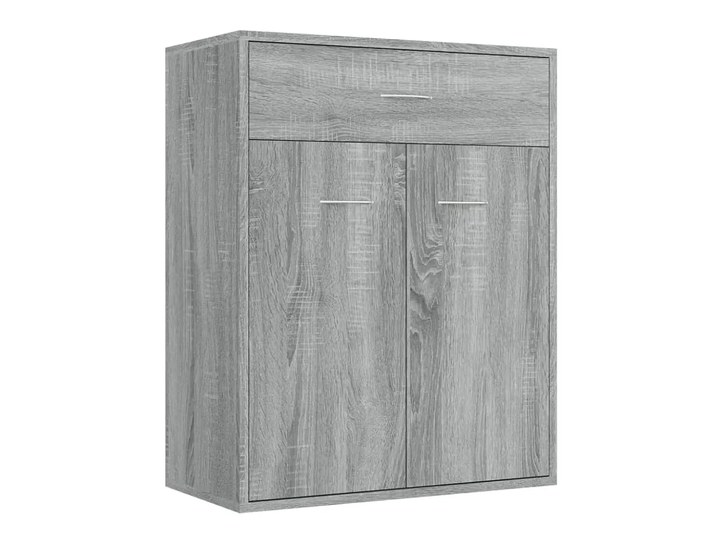 Aparador de madera contrachapada gris Sonoma 60x30x75 cm ES32066