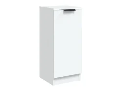 Aparador de madera contrachapada blanco 30x30x70 cm ES71473