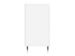 Aparador de madera contrachapada blanco 60x35x70 cm