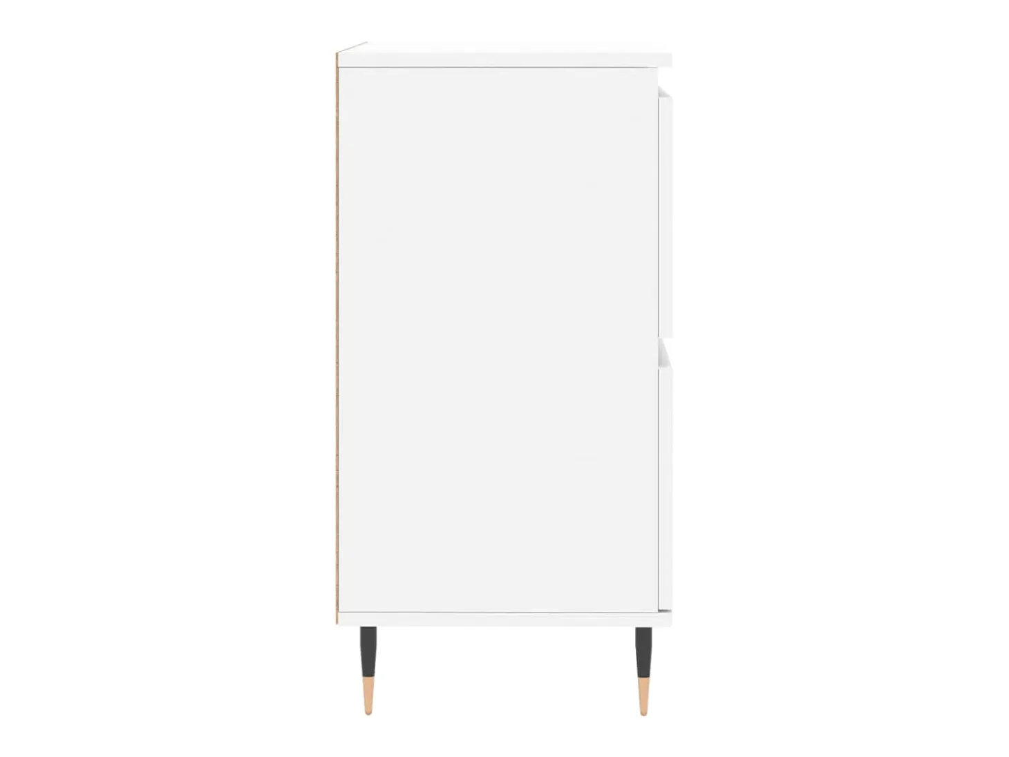 Aparador de madera contrachapada blanco 60x35x70 cm