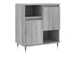 Aparador de madera contrachapada gris Sonoma 60x35x70 cm ES88002