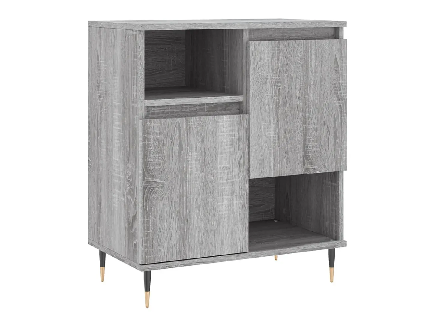 Aparador de madera contrachapada gris Sonoma 60x35x70 cm ES88002